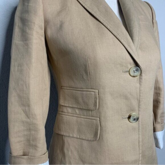 J.Crew Tan Schoolboy Single Breasted Blazer - Picture 9 of 14